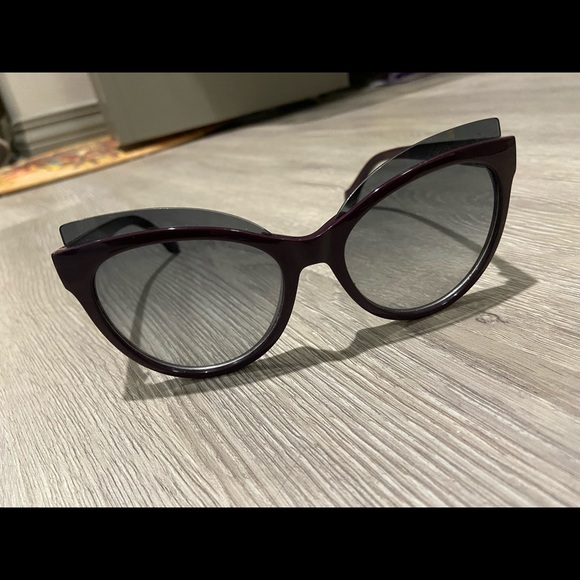 Balenciaga shiny Bordeaux sunglasses - Picture 4 of 6